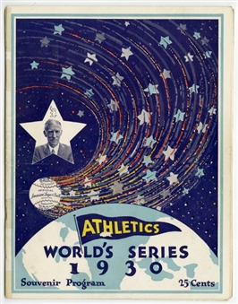1930 World Series Program – St. Louis Cardinals at Philadelphia A’s    